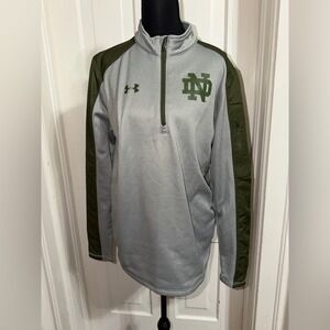 Men's size small sweater Under Armour Notre Dame Shamrock Series Pullover 2016